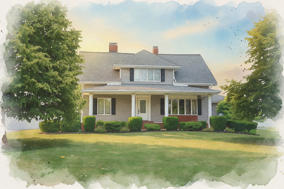A postcard front made for real estate agents